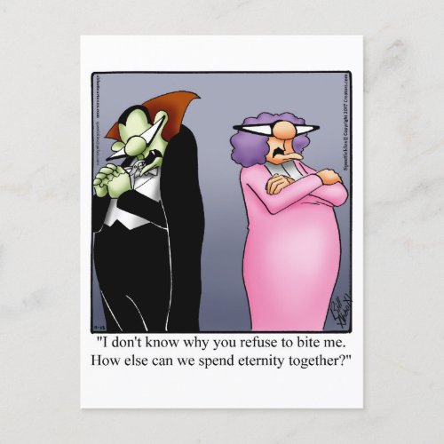 Hilarious Halloween Humor Postcard 