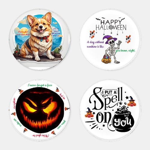 Hilarious Halloween Quote Coasters