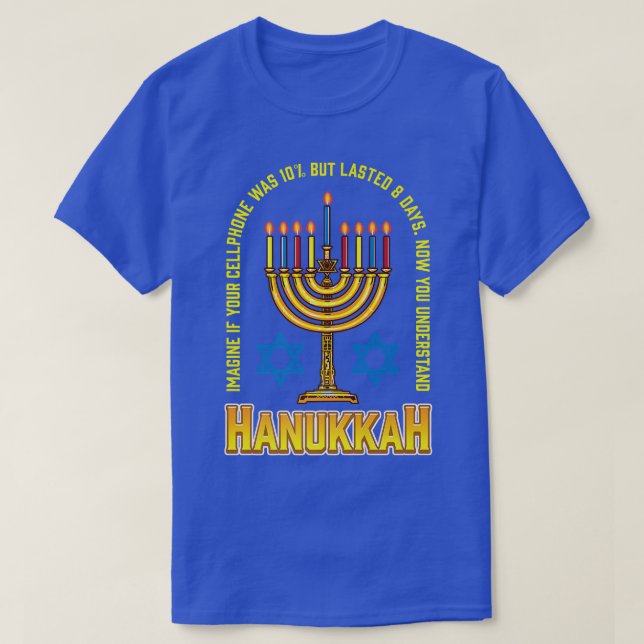 Hilarious Hanukkah Meme Jewish Festival Menorah Ca T-Shirt (Design Front)