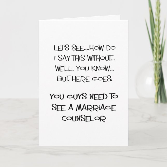 Hilarious happy anniversary greeting cards (Front)