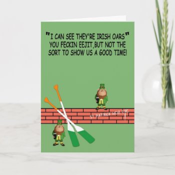 Hilarious Irish Birthday Card by Cardsharkkid at Zazzle