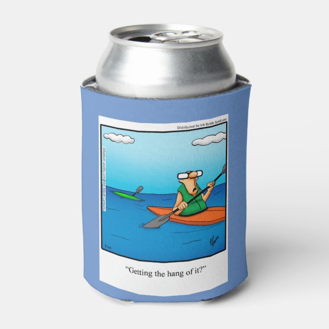 Hilarious Kayaking Humor Can Cooler Gift (Can Front)