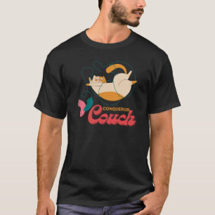 Hilarious Kitty Sleeping Couch conqueror T-Shirt