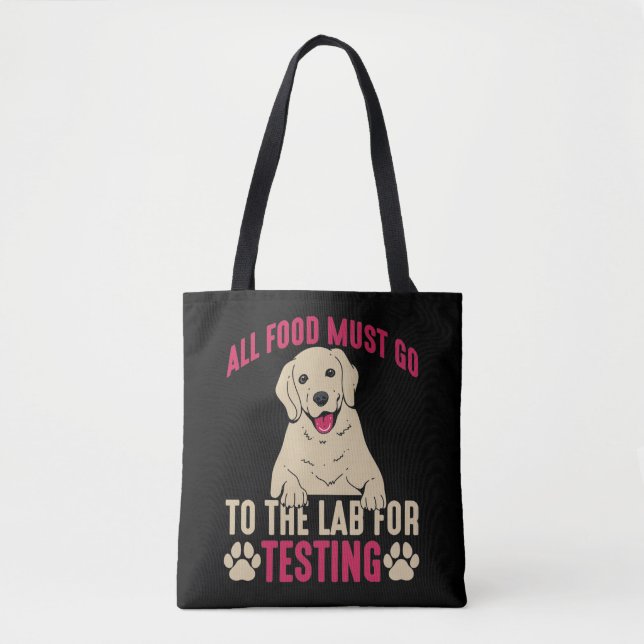 Hilarious Labrador Dog Owner Lab Paw Pet Gift Tote Bag (Front)