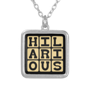 Hilarious, LMAO Silver Plated Necklace