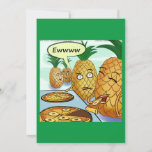 Hilarious Ltcartoons Pineapple Pizza Cartoon Card at Zazzle