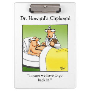 Hilarious Medical Humor Clipboard Gift