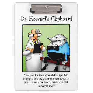 Hilarious Medical Humor Clipboard Gift 