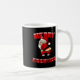 Hilarious Merry Kissmy Christmas Santa Coffee Mug