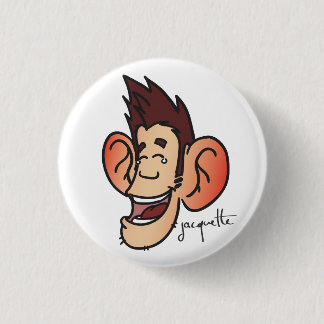 hilarious misadventure jacquette pinback button