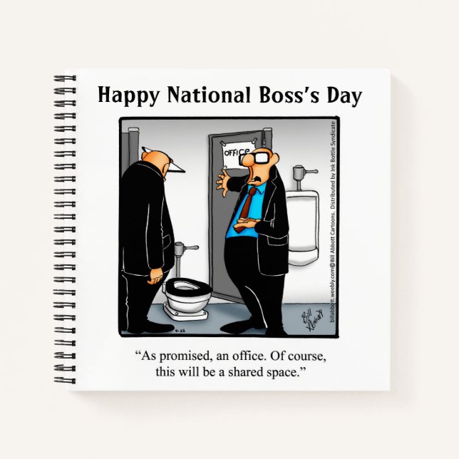 Hilarious National Boss’s Day Spiral Notebook (Front)