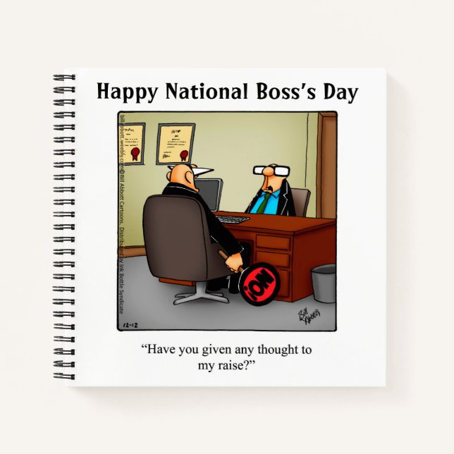 Hilarious National Boss’s Day Spiral Notebook (Front)