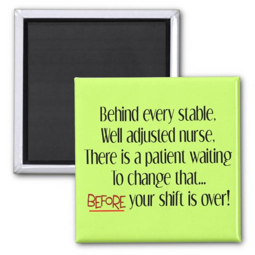 Hilarious Nurse Gifts Behind Every Stable Nurse Magnet