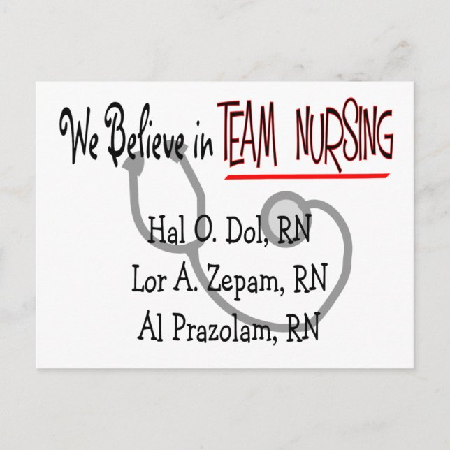 Hilarious Nurse T-Shirts and Gifts Postcard (Front)