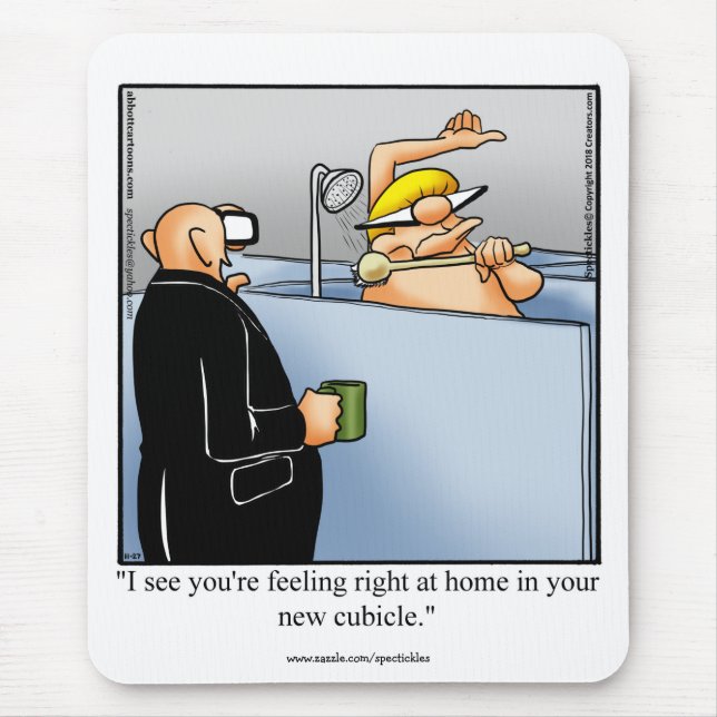 Hilarious Office Humor Mousepad Gift (Front)