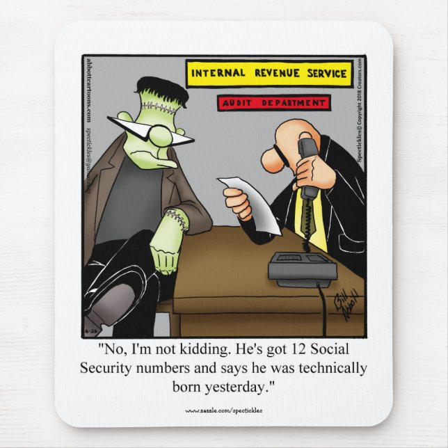 Hilarious Office Humor Mousepad Gift (Front)