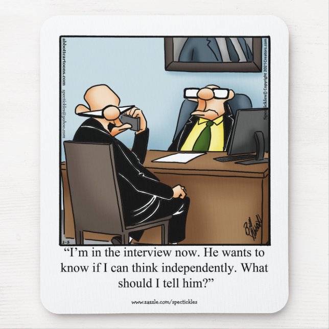 Hilarious Office Humor Mousepad Gift (Front)
