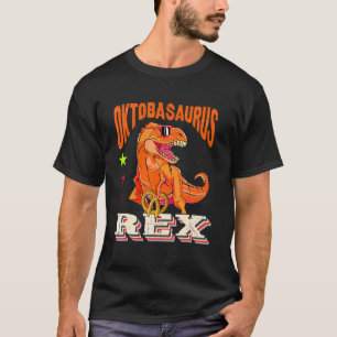 Hilarious Oktoberfest T Rex Dinosaur Lederhosen Ba T-Shirt