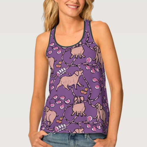 Hilarious pattern Chinese Pig Year Choose Color W Tank Top