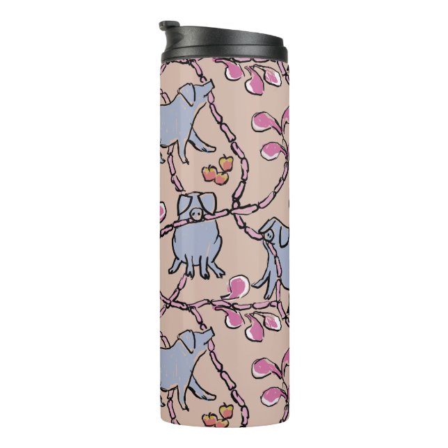 Hilarious pattern Chinese Vietnamese Pig Year TT Thermal Tumbler (Rotated Right)