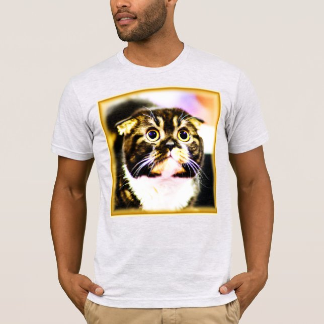 Hilarious Photo of a Funny Cat. Buy Now T-Shirt (Front)