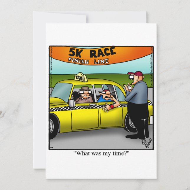 Hilarious Post Race Party Invitations (Front)