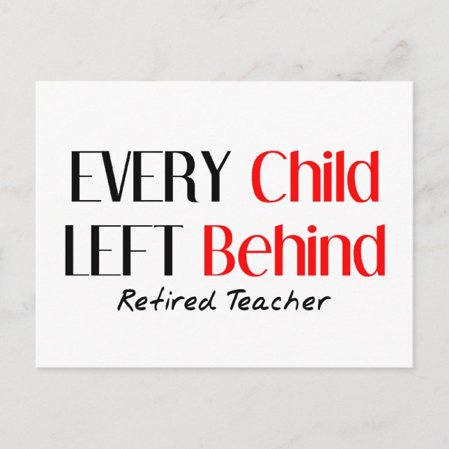 Hilarious Retired Teacher Gifts Postcard (Front)