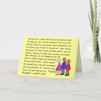 Hilarious Retirement Card--From The Gang! Card