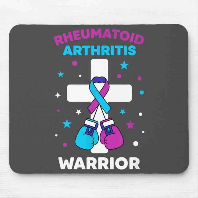 Hilarious Rheumatoid Warrior Arthritis Awareness Mouse Pad (Front)