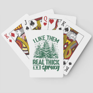 Hilarious Santa Package Weird Christmas Design Swe Poker Cards