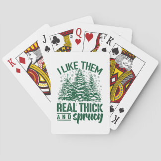Hilarious Santa Package Weird Christmas Design Swe Poker Cards