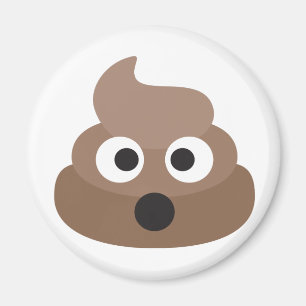 Hilarious shocked Emoji Poop Magnet