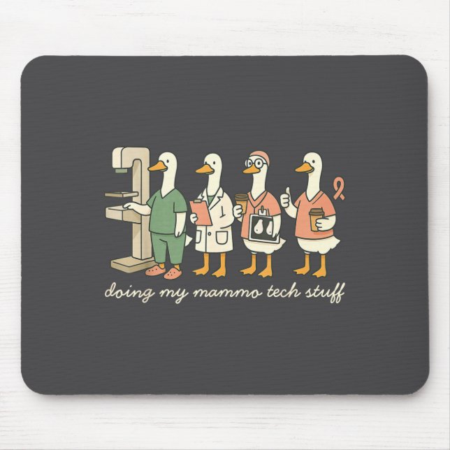 Hilarious Silly Tech Goose X Mammo Doing ray Mammo Mouse Pad (Front)