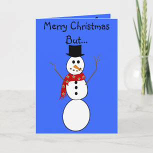 Hilarious Snowman Christmas Cards---Frosty Holiday Card