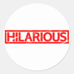 Hilarious Stamp Classic Round Sticker