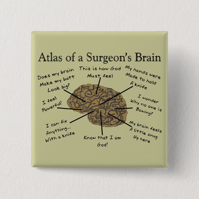 Hilarious Surgeon Gifts Button (Front)