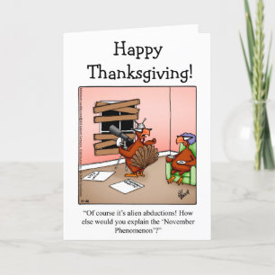 Hilarious Thanksgiving Humor Greeting Card