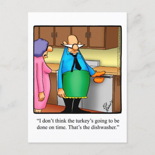 Hilarious Thanksgiving Humor  Postcard