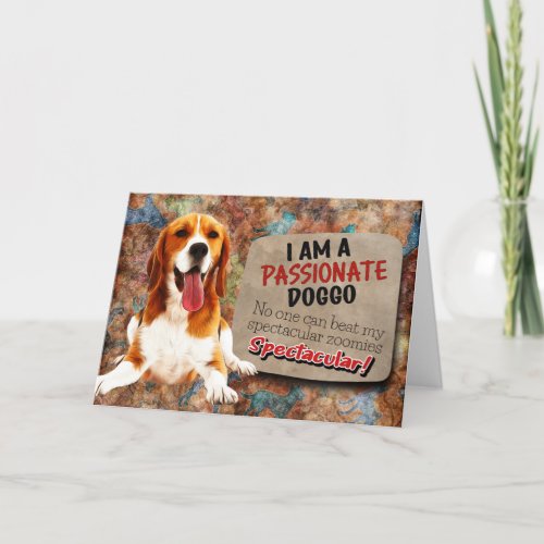 Hilarious thought from your Beagle Birthday  Card