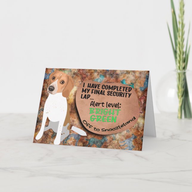 Hilarious thought from your Beagle Birthday  Card (Front)