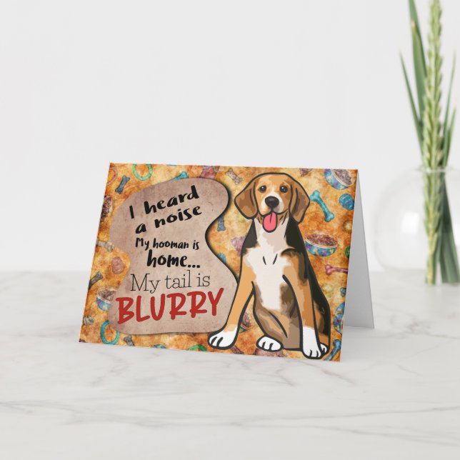Hilarious thought from your Beagle Birthday  Card (Front)
