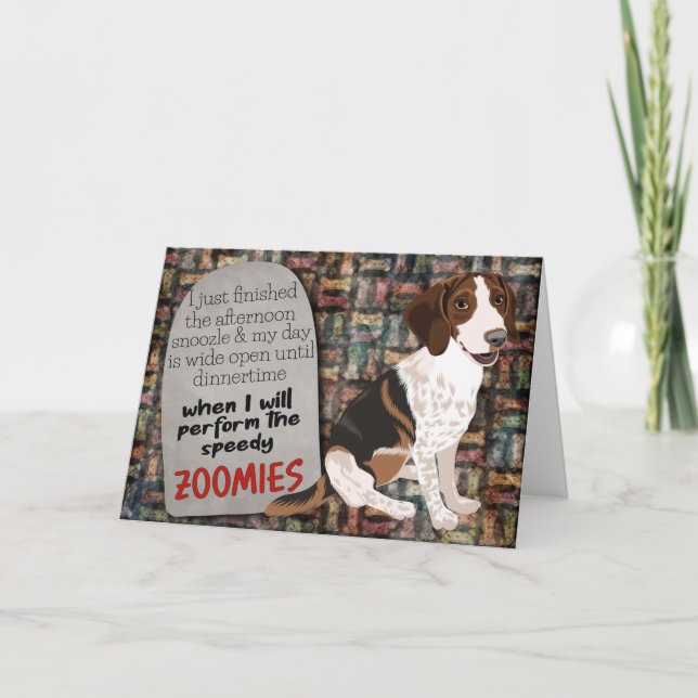 Hilarious thought from your Beagle Birthday  Card (Front)