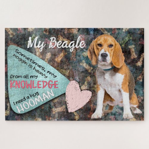 Hilarious thought from your Beagle  Jigsaw Puzzle