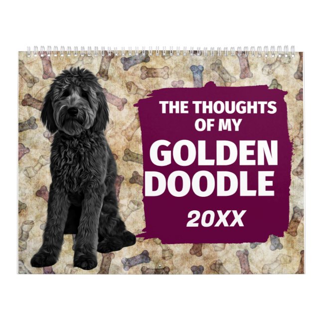 Hilarious Thoughts of My Goldendoodle Calendar (Cover)