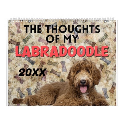 Hilarious Thoughts of My Labradoodle Calendar