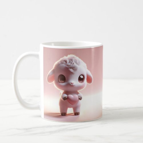 Hilarious Valentine Goat 3D Look Front  Back Coffee Mug