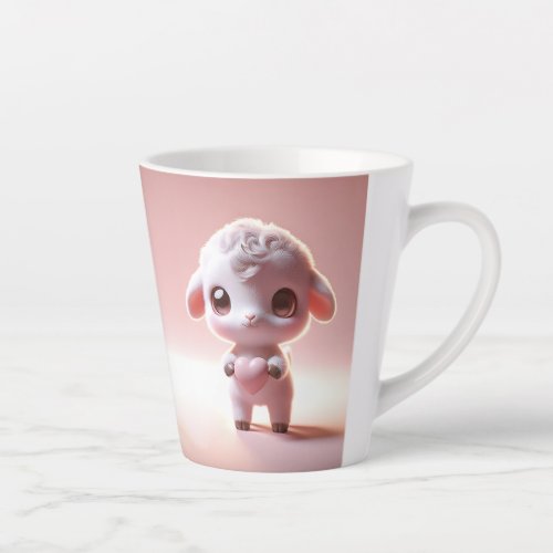 Hilarious Valentine Goat 3D Look Front  Back Latte Mug