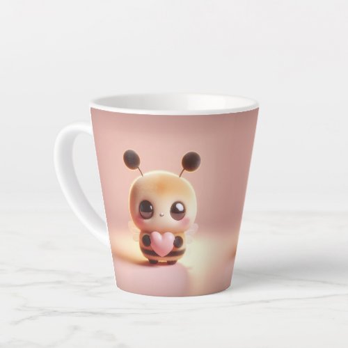 Hilarious Valentine Honeybee 3D Look Front  Back Latte Mug