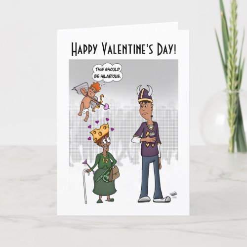 Hilarious Valentines Day Folded Greeting Card