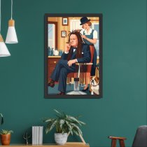 Hilarious Winston Churchill WPA art style poster